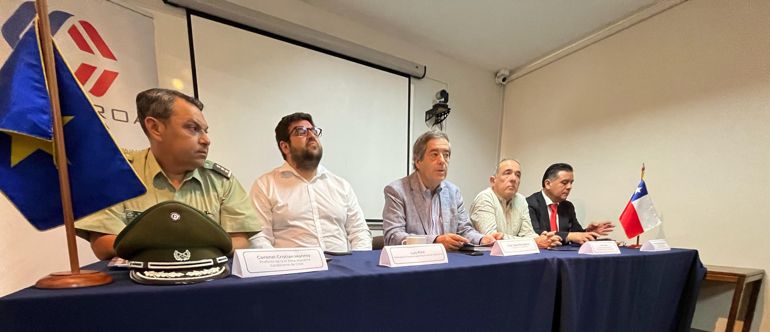 CORPROA realiza “Reunión por la Seguridad de Atacama” junto a autoridades regionales y policías