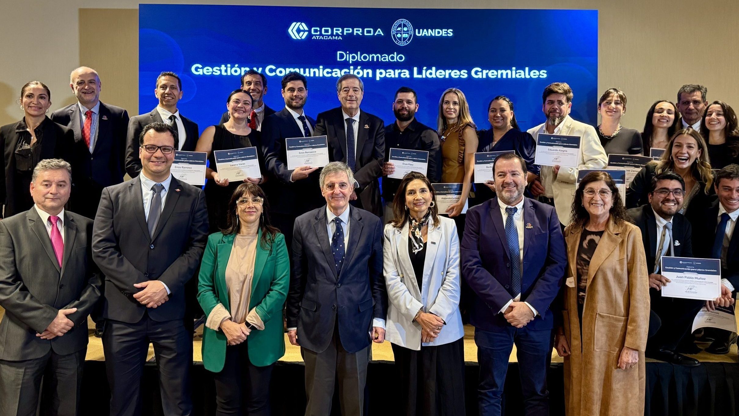 Culmina Diplomado en Gestión y Comunicación para Líderes Gremiales impulsado por CORPROA